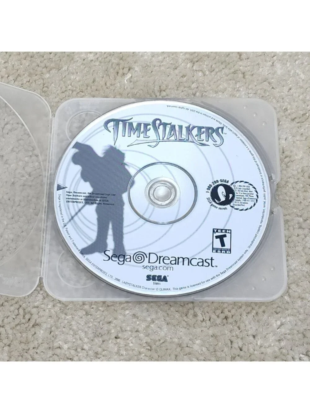 Sega Dreamcast Time Stalkers Disc Only Climax RPG Dungeon Crawler 51011 Tested